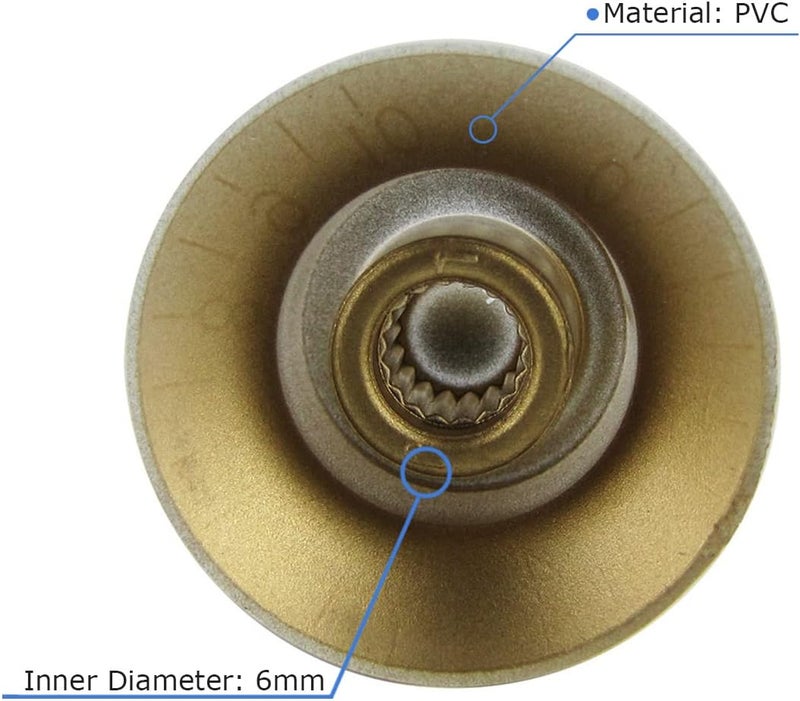 FLEOR 4pcs Golden Guitar Knobs Top Hat Volume Tone Speed Control Knob for Electric Guitar Parts - Image 5